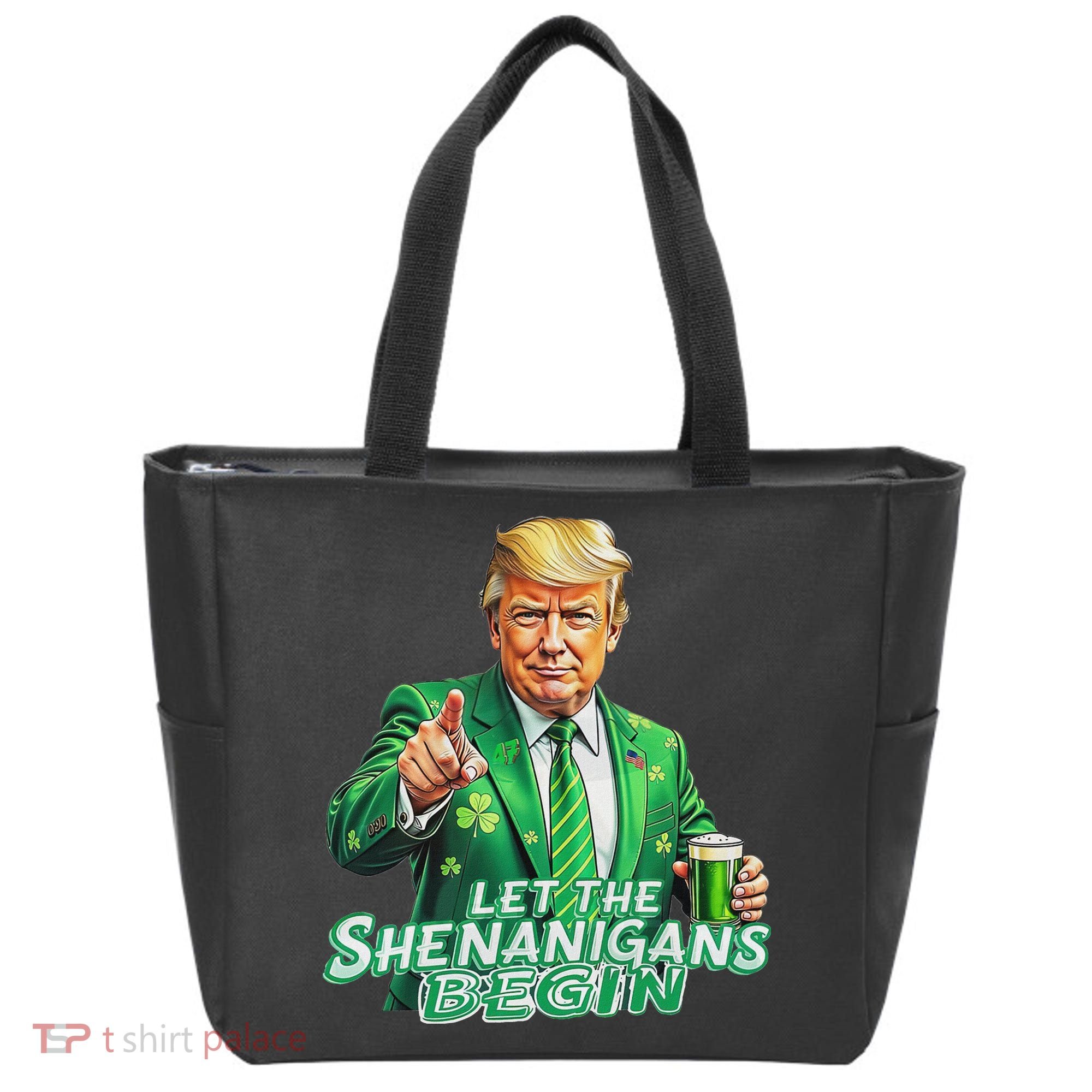 Funny Trump PatrickS Day Let The Shenanigans Begin Tote Bag