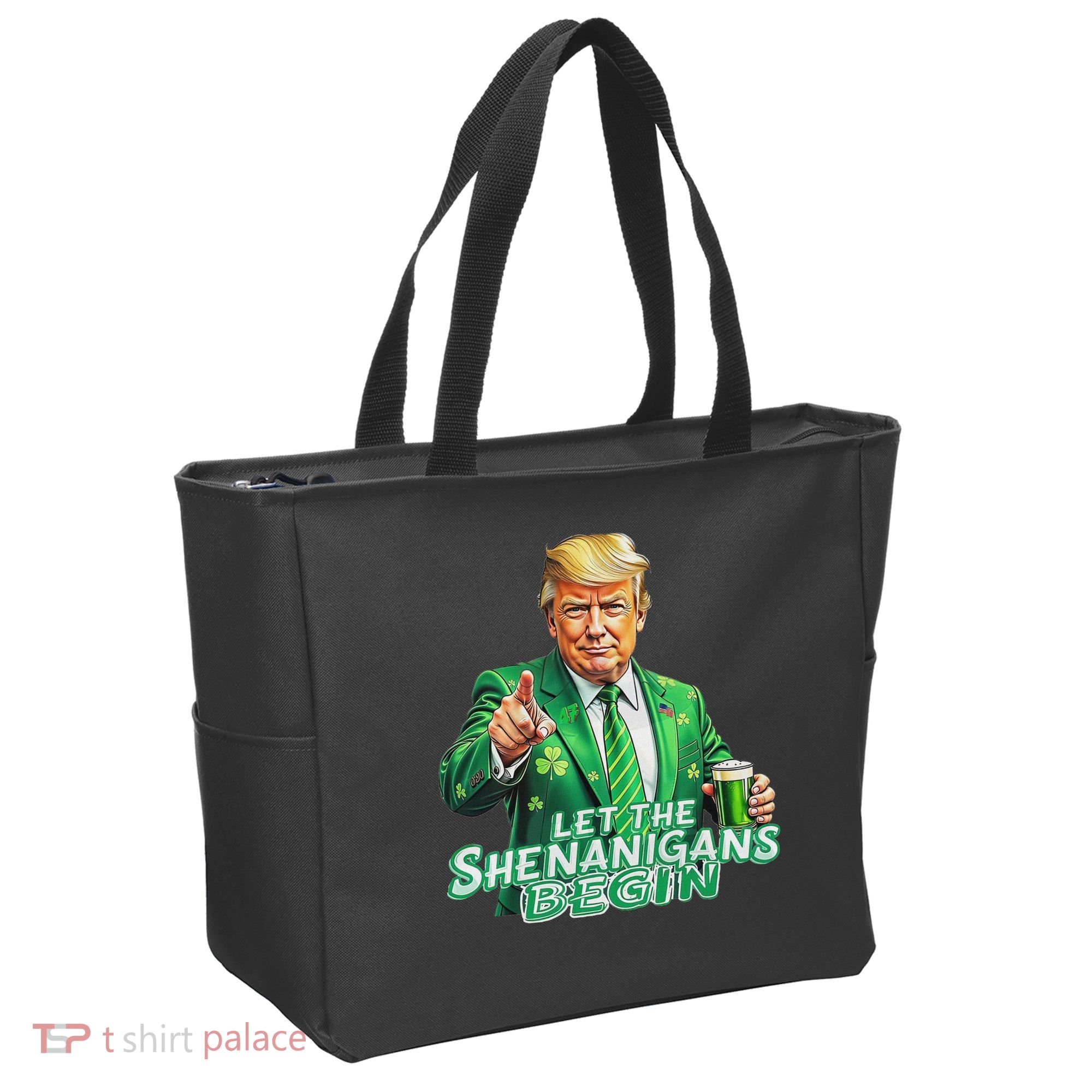 Funny Trump PatrickS Day Let The Shenanigans Begin Tote Bag