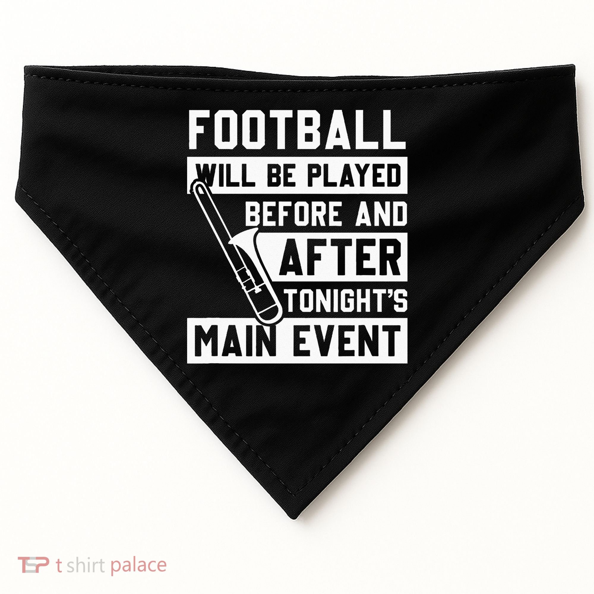 Funny Trombone Player Marching Band USA-Made Doggie Bandana