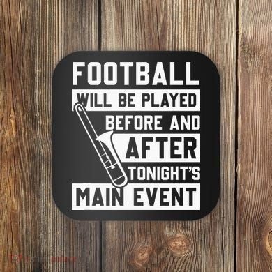 Funny Trombone Player Marching Band Coaster