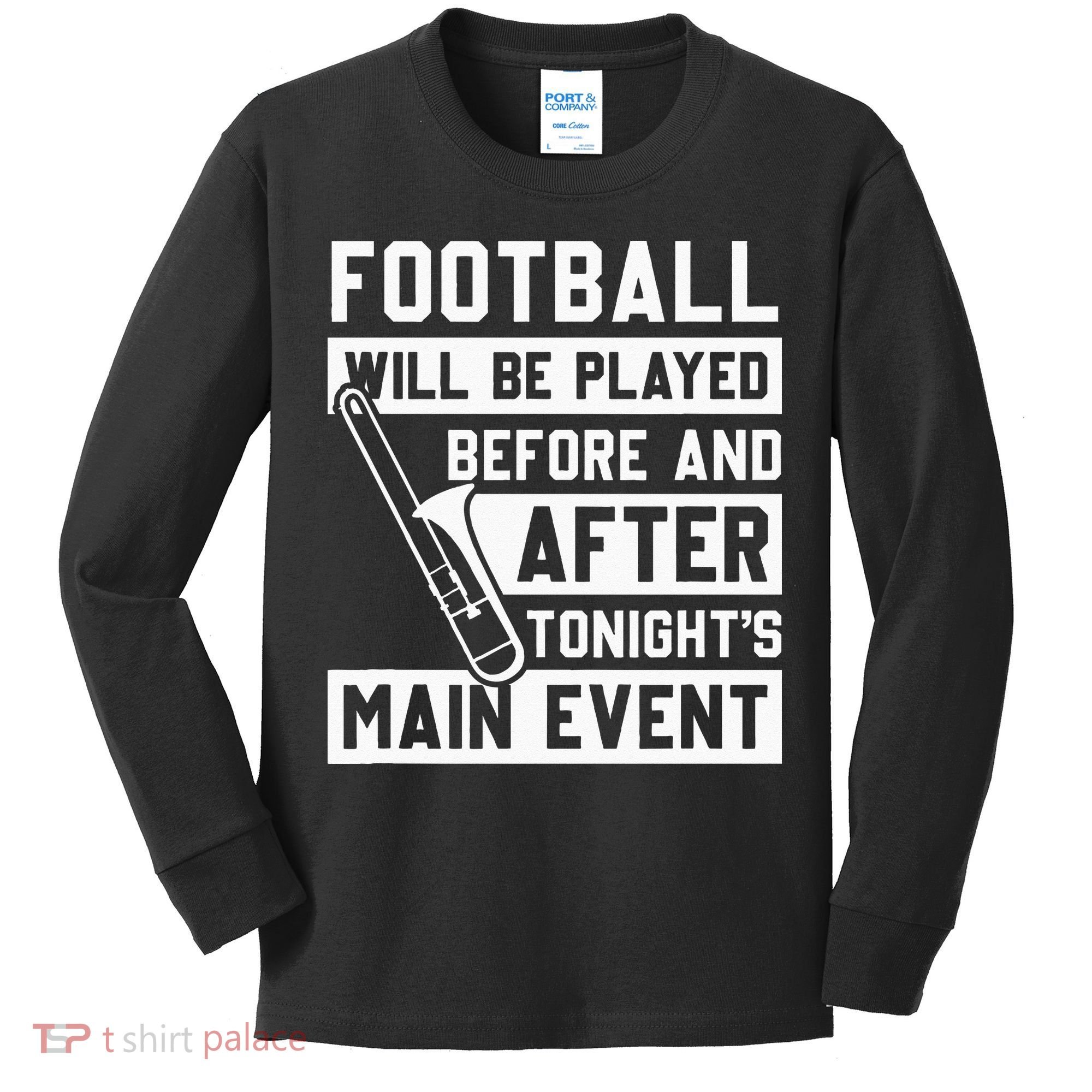 Funny Trombone Player Marching Band Kids Long Sleeve Shirt