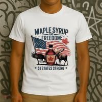 Funny Trump Quote Canada 51st State Of Usa T-Shirt thumb 3