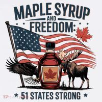 Funny Trump Quote Canada 51st State Of Usa Women's Hoodie thumb 2