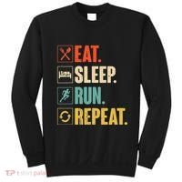 Funny Track Running Training Eat Sleep Cross Country Repeat Sweatshirt thumb 0