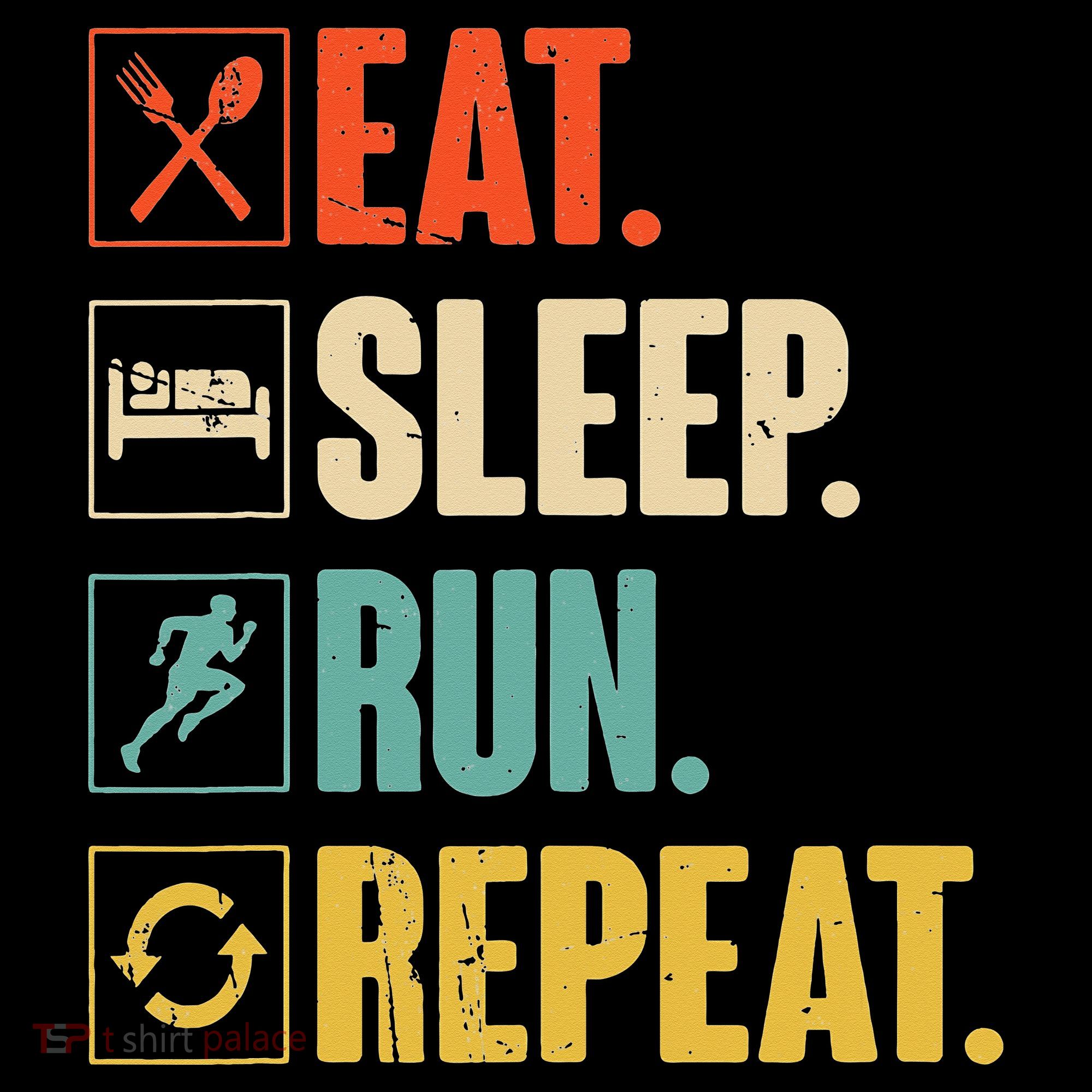 Funny Track Running Training Eat Sleep Cross Country Repeat Women's Hoodie