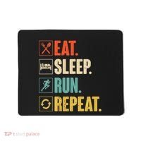 Funny Track Running Training Eat Sleep Cross Country Repeat Mousepad thumb 0