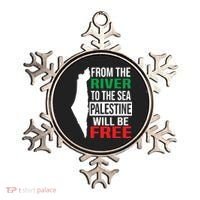 From The River To The Sea Palestine Will Be Free Ornament thumb 0