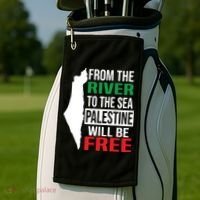From The River To The Sea Palestine Will Be Free Golf Towel thumb 2
