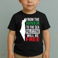From The River To The Sea Palestine Will Be Free Toddler T-Shirt thumb 2