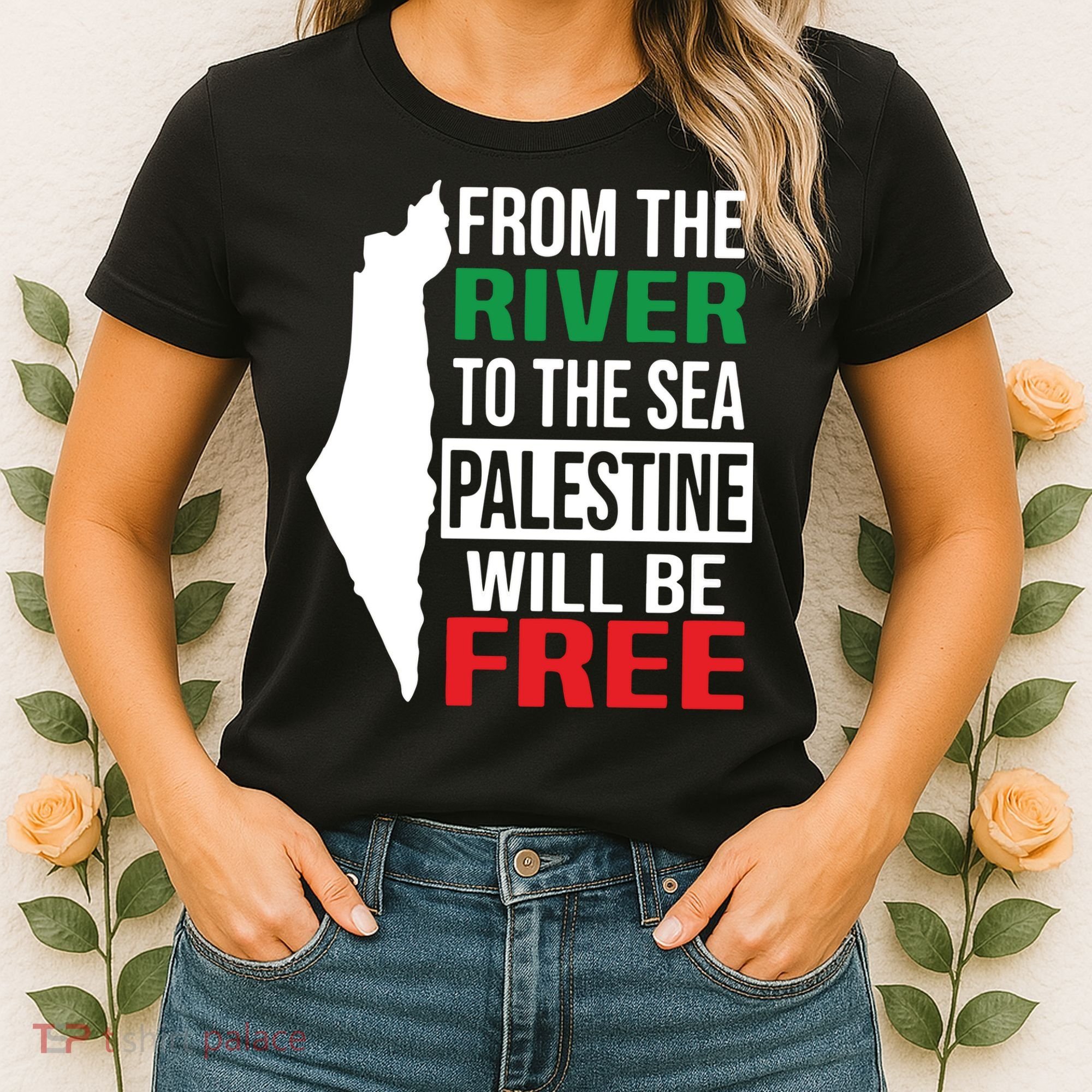From The River To The Sea Palestine Will Be Free Women's T-Shirt