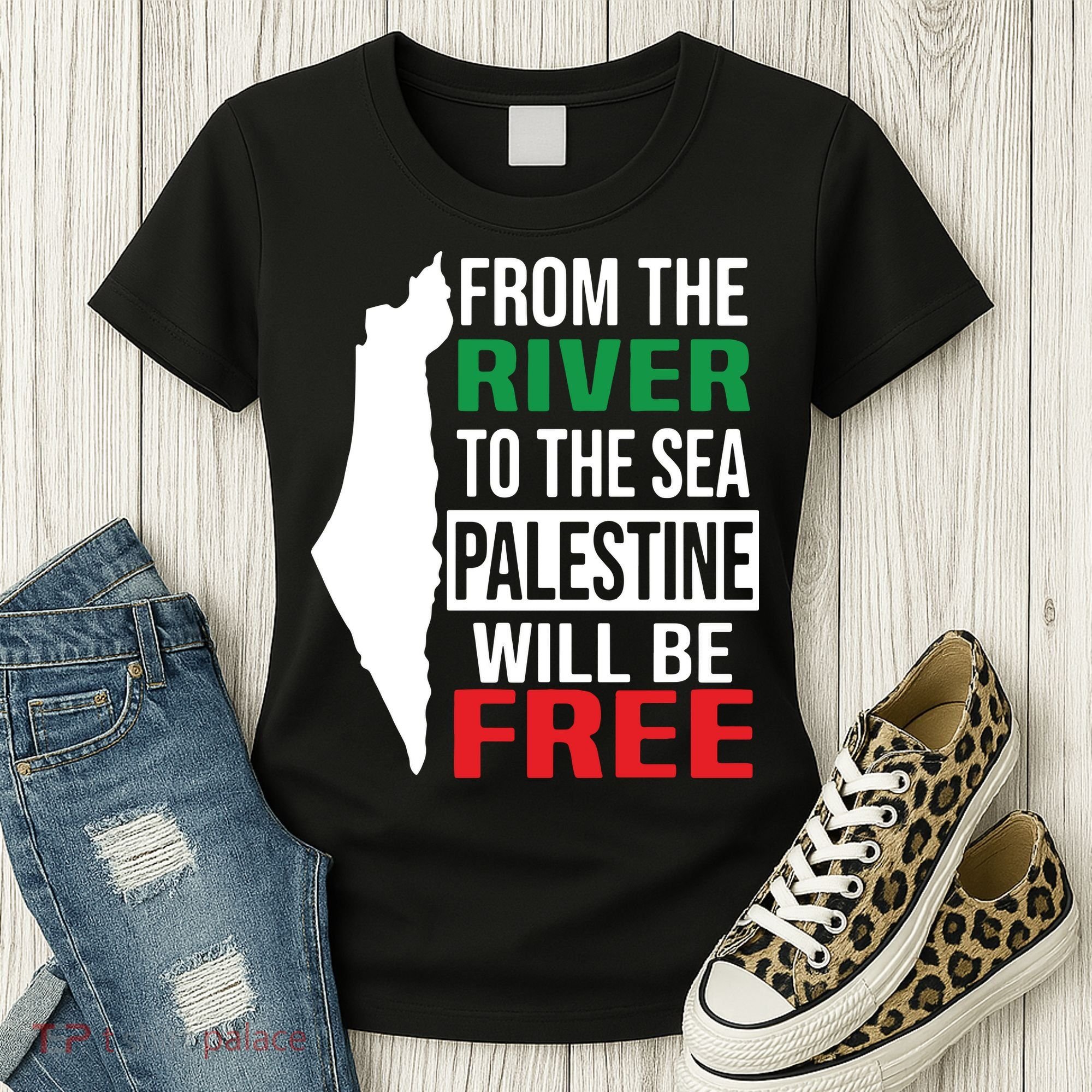 From The River To The Sea Palestine Will Be Free Women's T-Shirt