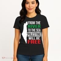 From The River To The Sea Palestine Will Be Free Women's T-Shirt thumb 4