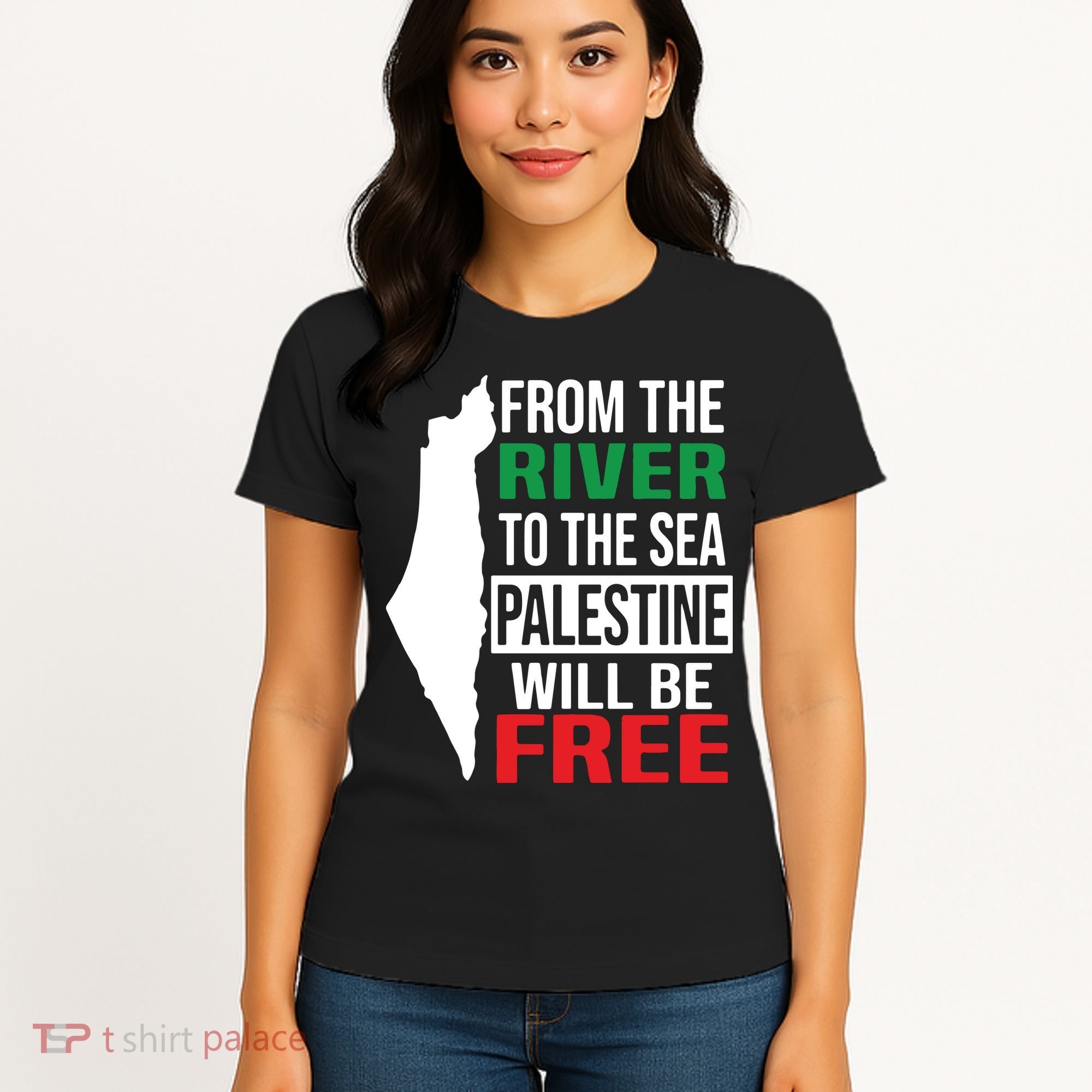 From The River To The Sea Palestine Will Be Free Women's T-Shirt