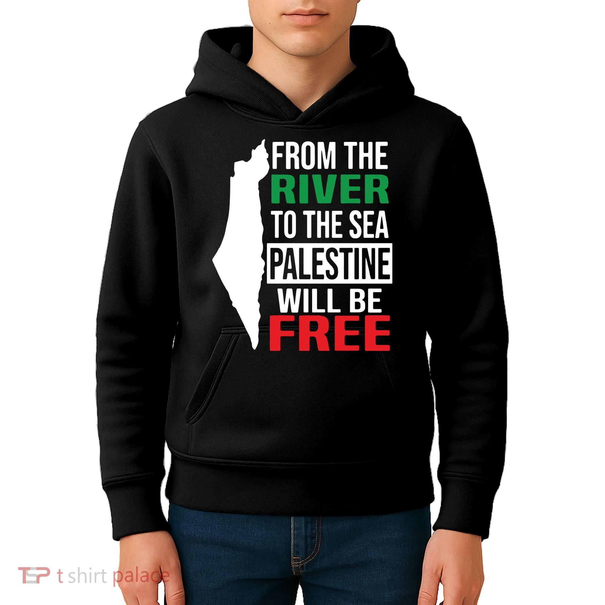 From The River To The Sea Palestine Will Be Free Kids Hoodie