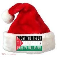 From The River To The Sea Palestine Will Be Free Santa Hat thumb 0