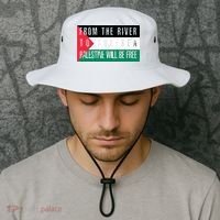 From The River To The Sea Palestine Will Be Free Bucket Hat thumb 2