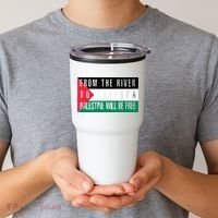 From The River To The Sea Palestine Will Be Free Tumbler thumb 2