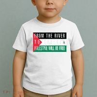 From The River To The Sea Palestine Will Be Free Toddler T-Shirt thumb 2
