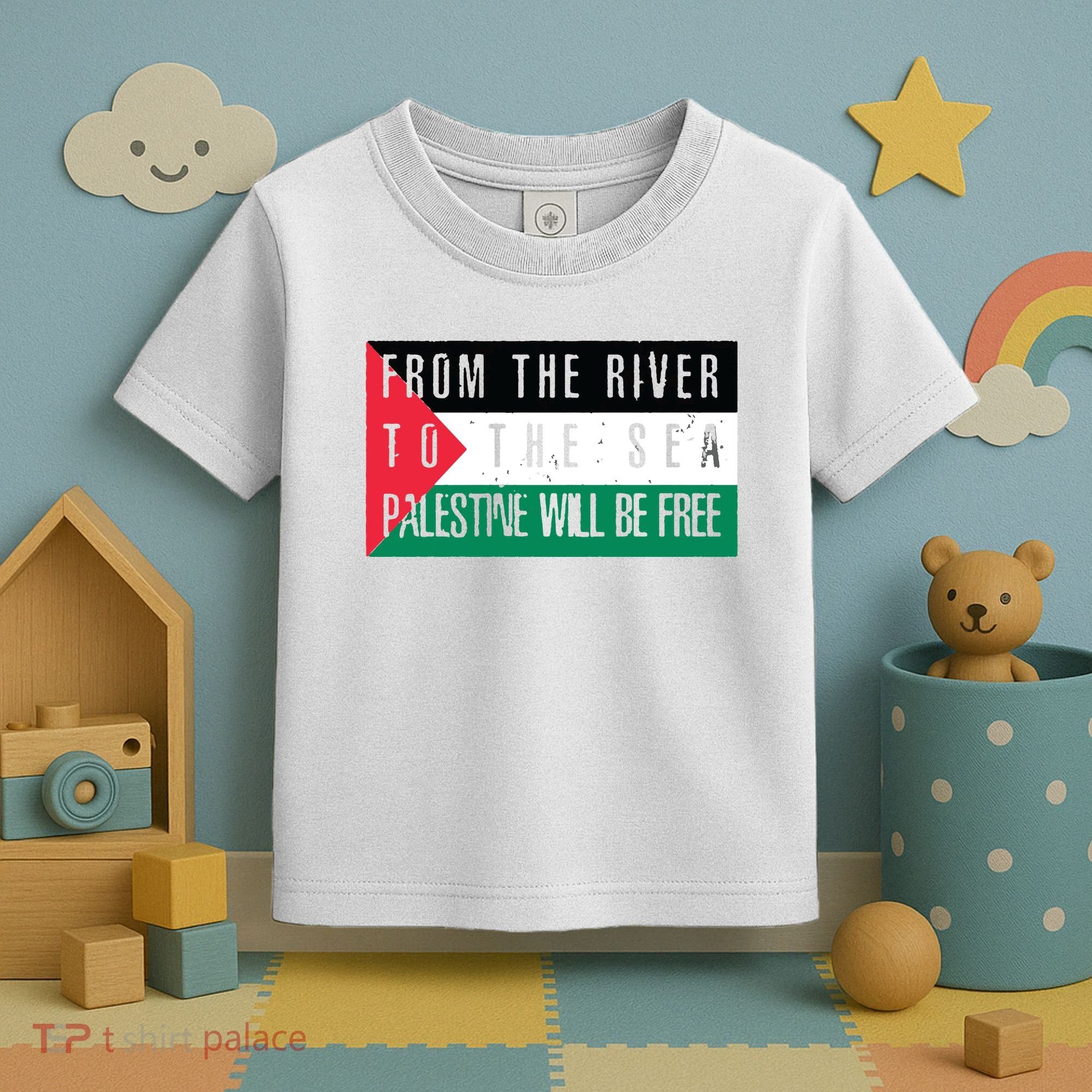 From The River To The Sea Palestine Will Be Free Toddler T-Shirt