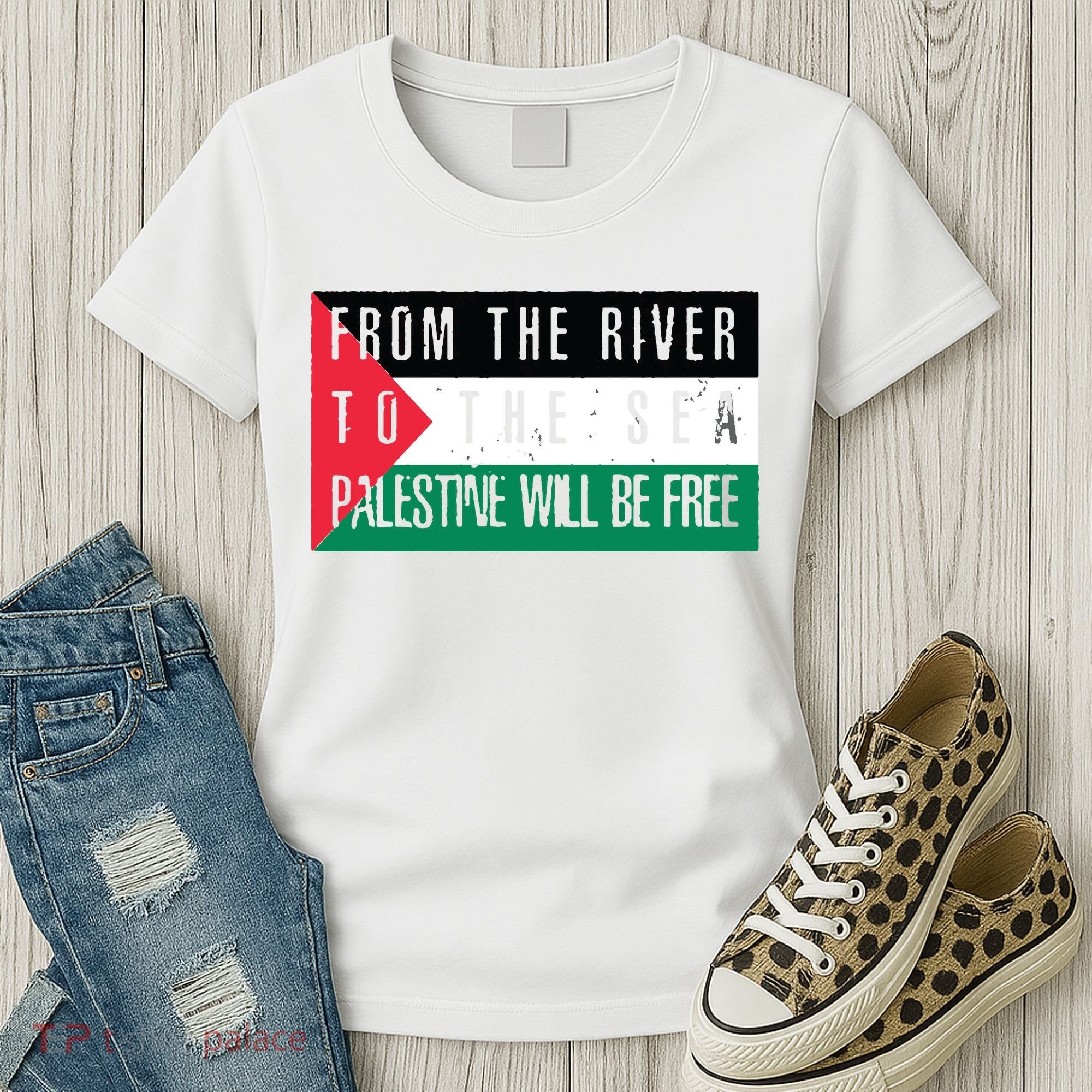 From The River To The Sea Palestine Will Be Free Women's T-Shirt