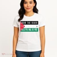 From The River To The Sea Palestine Will Be Free Women's T-Shirt thumb 4