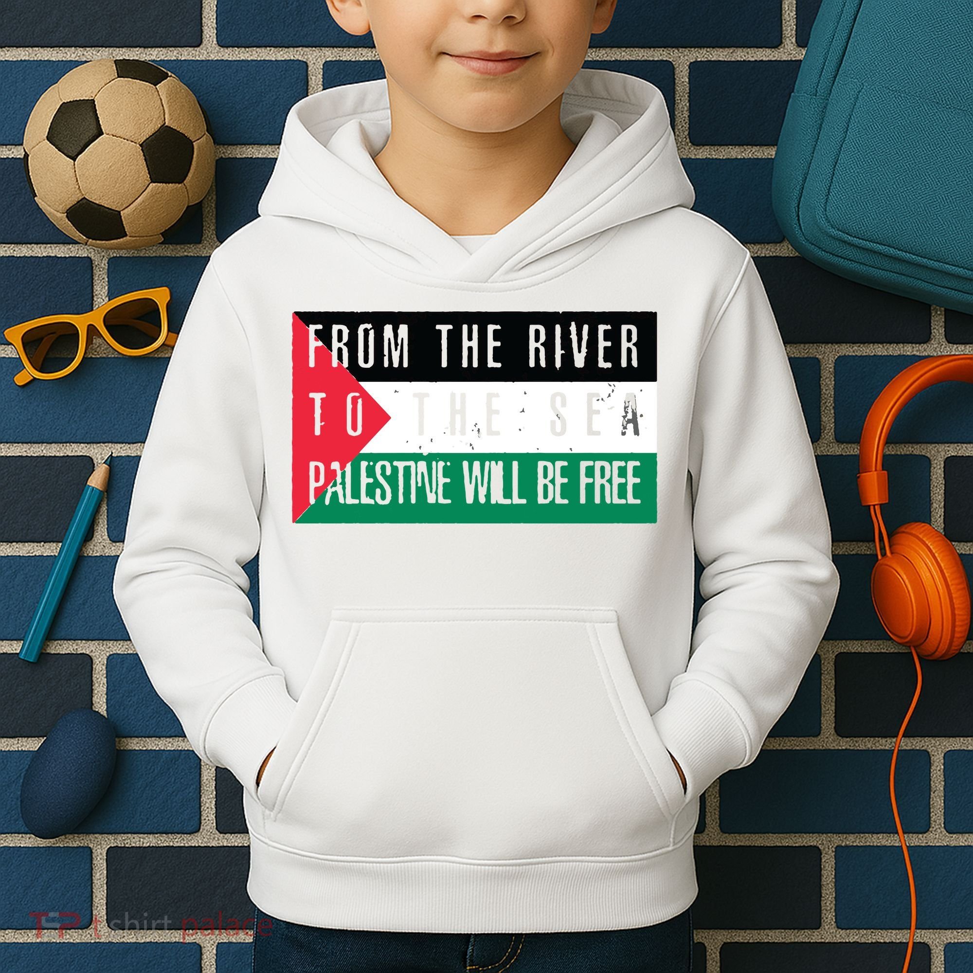 From The River To The Sea Palestine Will Be Free Kids Hoodie