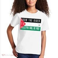 From The River To The Sea Palestine Will Be Free Kids T-Shirt thumb 2
