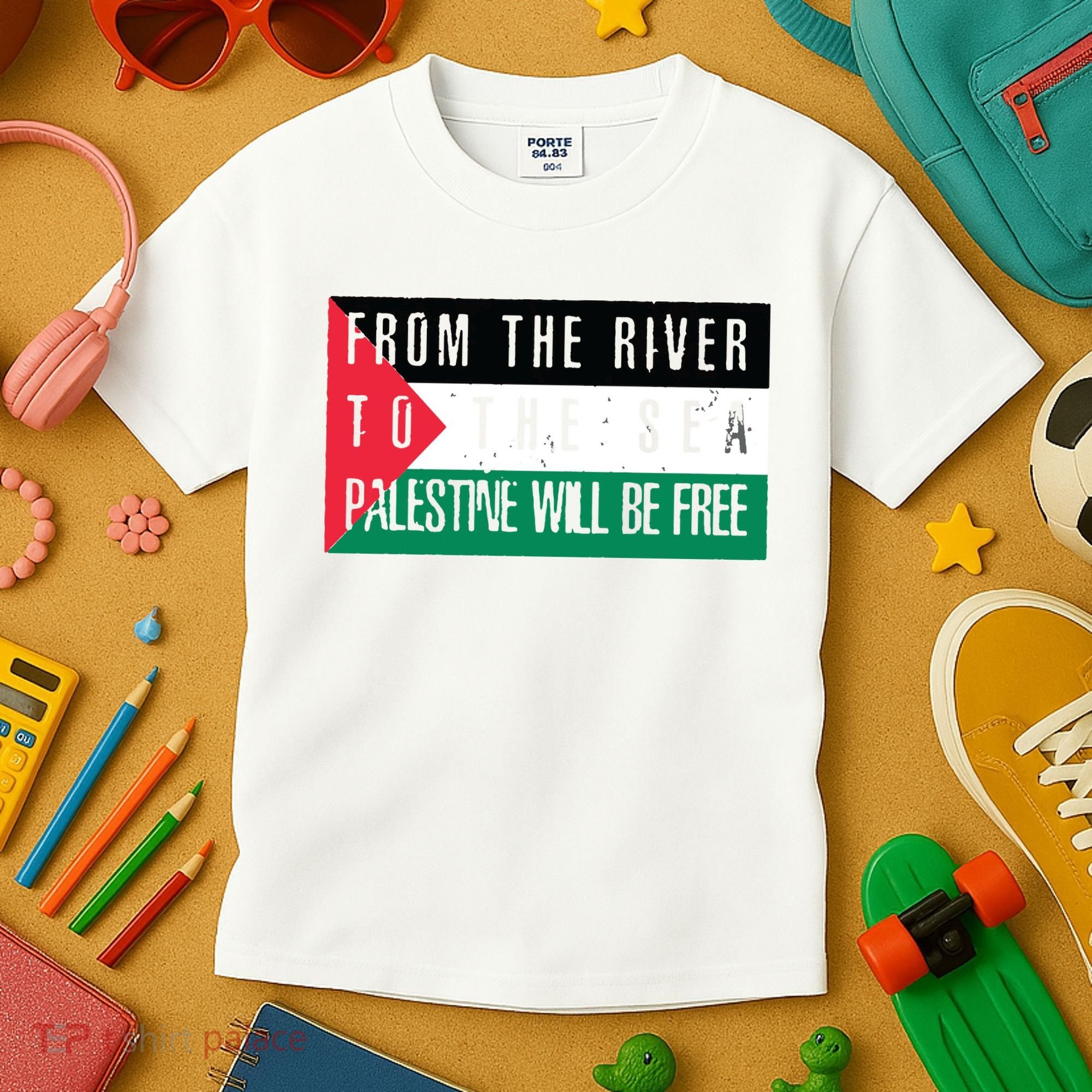From The River To The Sea Palestine Will Be Free Kids T-Shirt