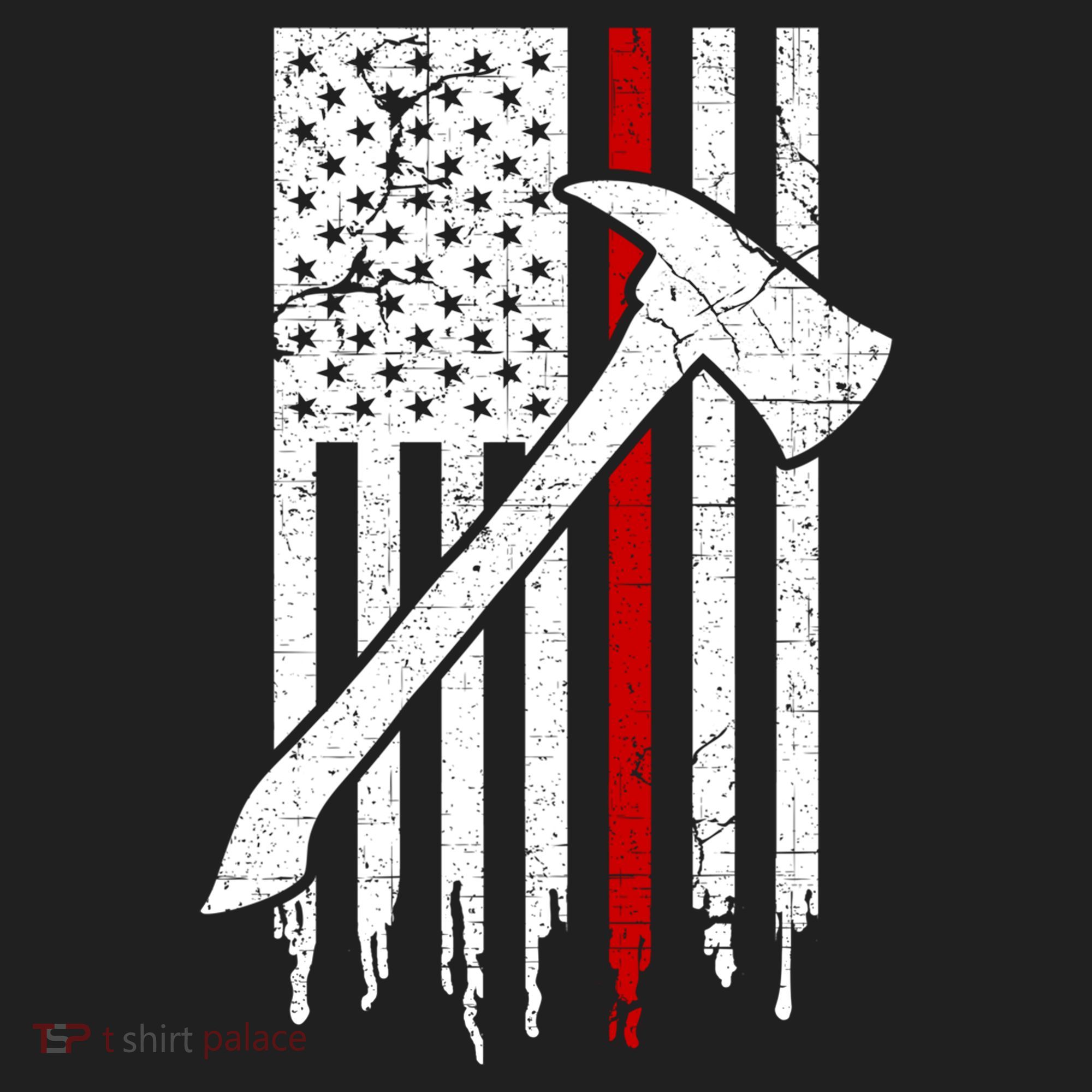 Firefighter Thin Red Line American Flag Gift Women's Sweatshirt