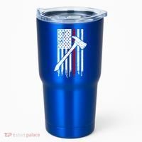 Firefighter Thin Red Line American Flag Gift Tumbler thumb 0