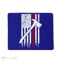 Firefighter Thin Red Line American Flag Gift Mousepad thumb 0