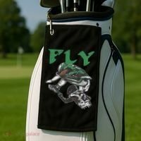 Fly The Reverse Hurdle Golf Towel thumb 2