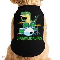 Funny T Rex Percussion Drummersaurus Drummer Gift Drums Doggie Tank thumb 0