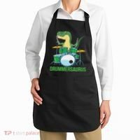 Funny T Rex Percussion Drummersaurus Drummer Gift Drums Apron thumb 2