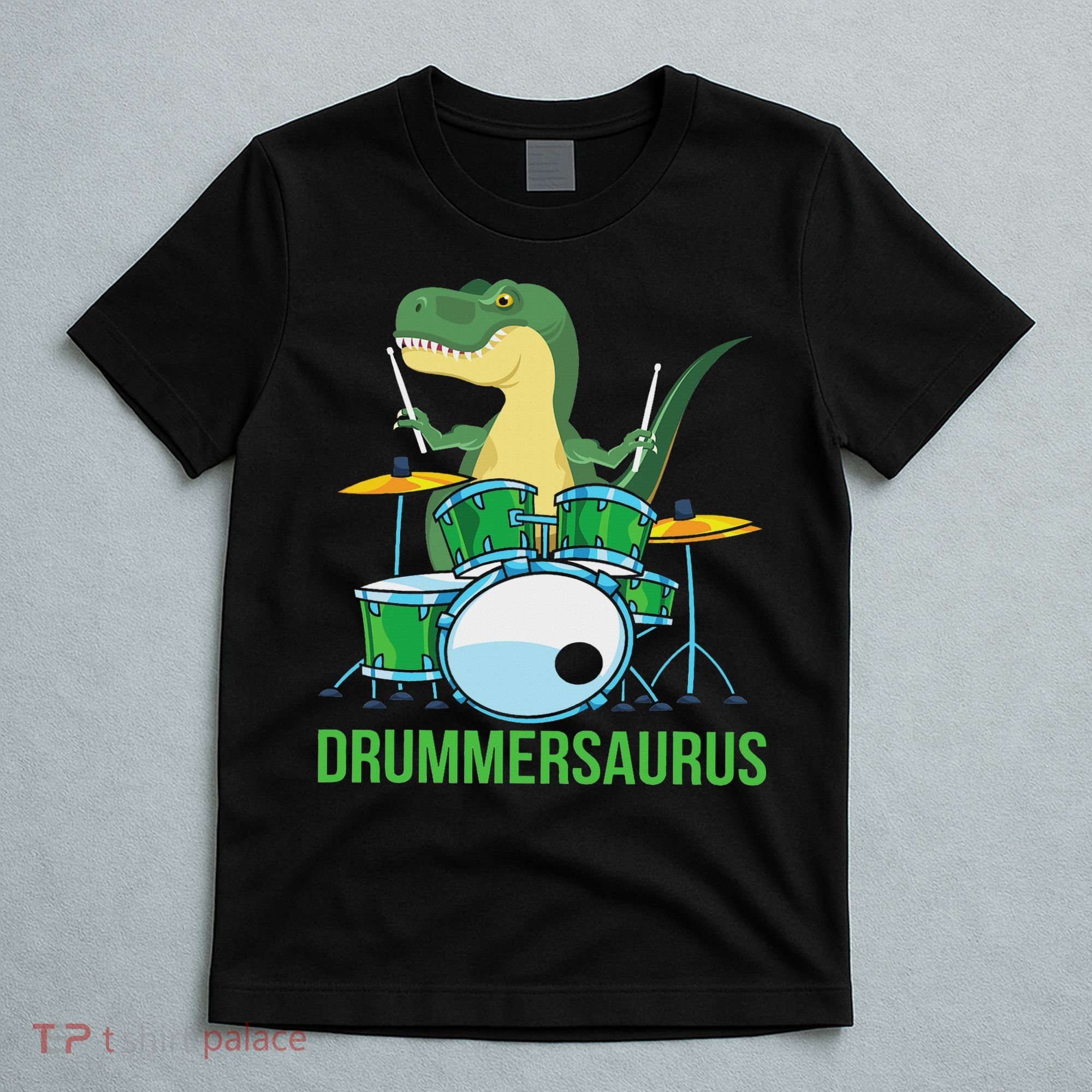 Funny T Rex Percussion Drummersaurus Drummer Gift Drums T-Shirt