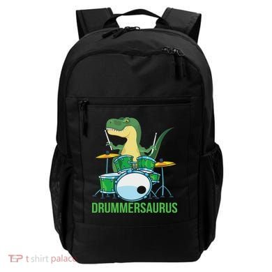 Funny T Rex Percussion Drummersaurus Drummer Gift Drums Backpack