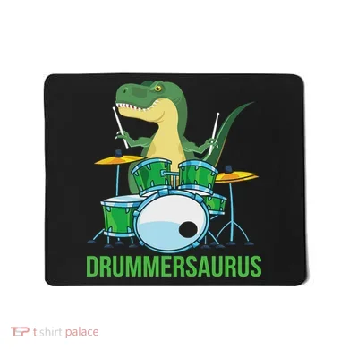 Funny T Rex Percussion Drummersaurus Drummer Gift Drums Mousepad