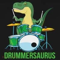 Funny T Rex Percussion Drummersaurus Drummer Gift Drums Women's Tank Top thumb 5