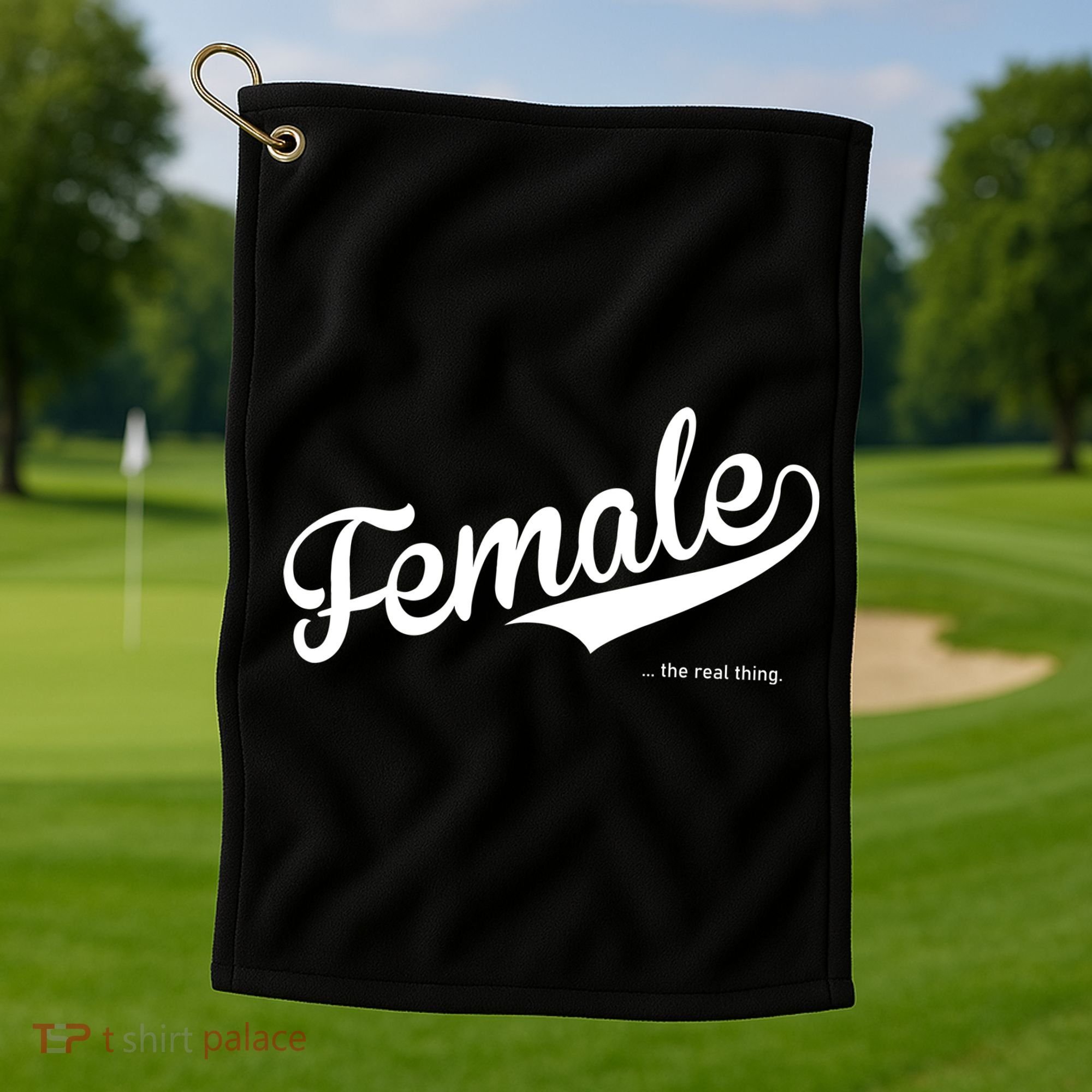 Female The Real Thing Golf Towel