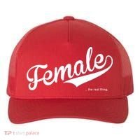 Female The Real Thing Yupoong Adult 5-Panel Trucker Hat thumb 0
