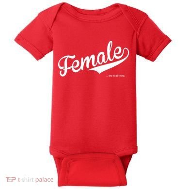 Female The Real Thing Baby Bodysuit