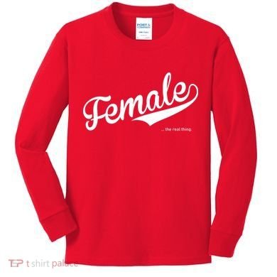 Female The Real Thing Kids Long Sleeve Shirt