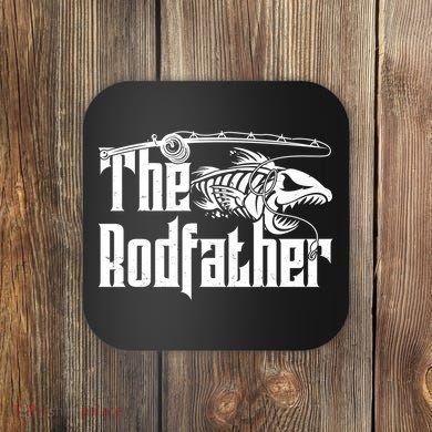 Funny The Rodfather FIshing Coaster