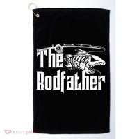 Funny The Rodfather FIshing Golf Towel thumb 0
