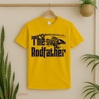Funny The Rodfather FIshing T-Shirt thumb 2