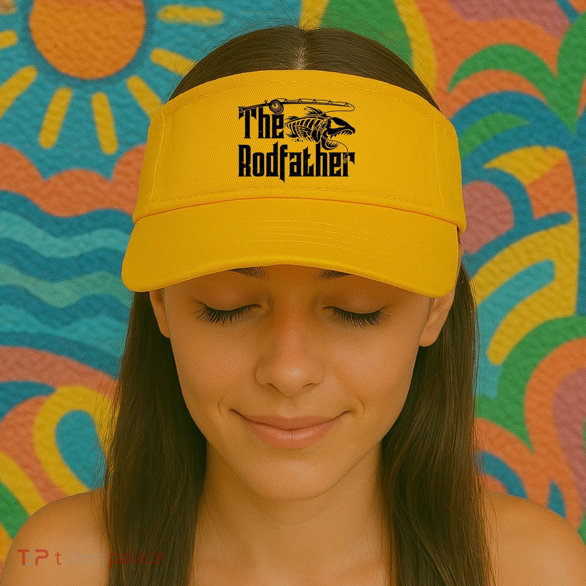 Funny The Rodfather FIshing Visor