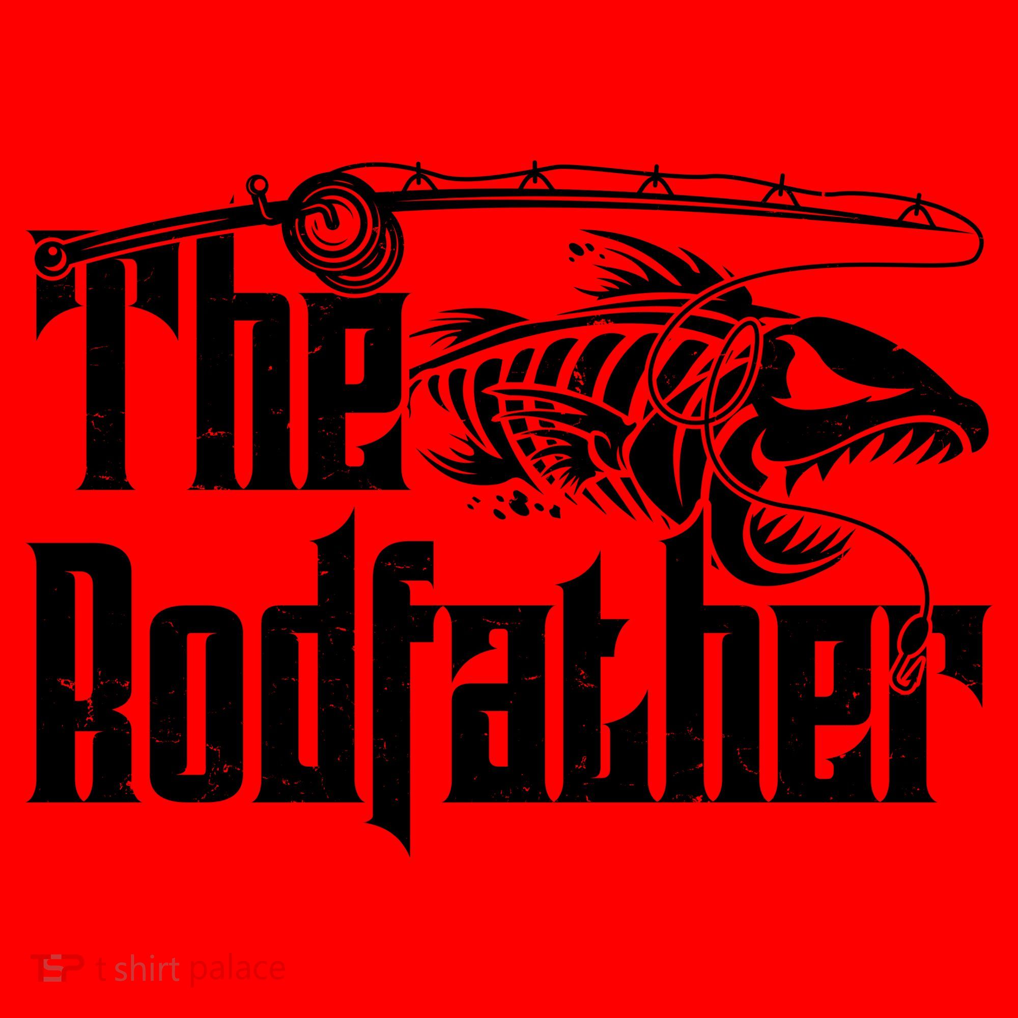 Funny The Rodfather FIshing Santa Hat