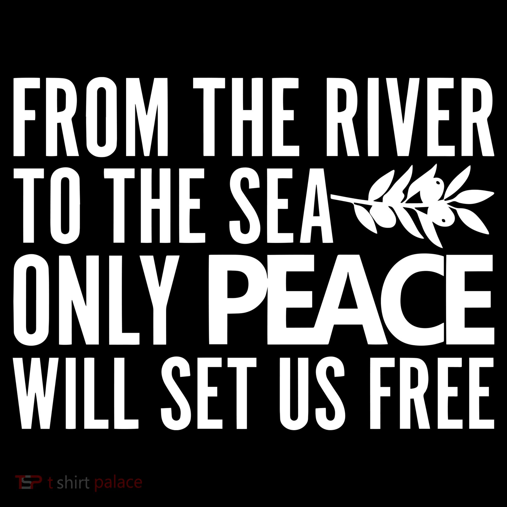 From The River To The Sea Only Peace Will Set Us Free Women's Hoodie