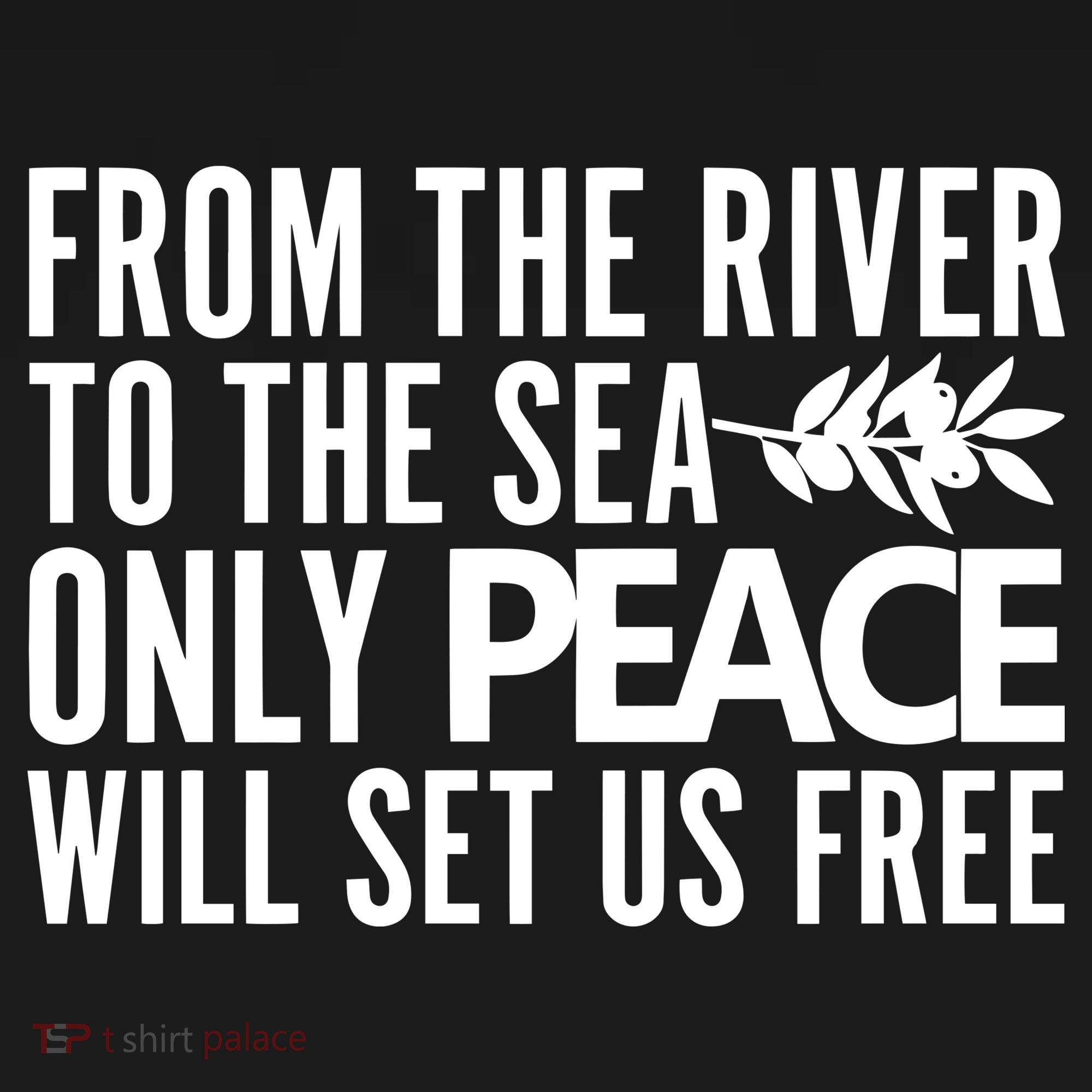 From The River To The Sea Only Peace Will Set Us Free Baby Bodysuit