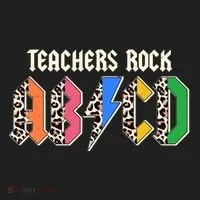 Funny Teachers Rock ABCD Rocker Women's Sweatshirt thumb 2